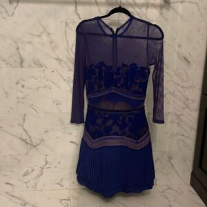 Purple cocktail dress